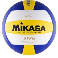 Мяч волейбольный Mikasa MV210 р.5 синт.кожа ПУ клееный 18 панелей