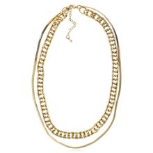 Многослойное колье под золото (арт. 83432-2)