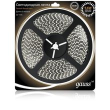 Gauss Светодиодная лента Gauss 9,6W m 120LED m 2835SMD теплый белый 5M 312000110 ID - 261563