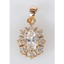 Кулон с хрусталём "С лучами"