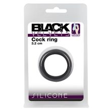 Чёрное эрекционное кольцо Penisring Черный