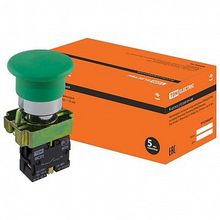 Кнопка BС 22.3 мм²  IP40,  Зеленый |  код.  SQ0704-0043 |  TDM