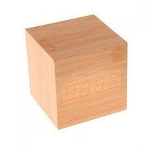 Будильник - Деревянный куб