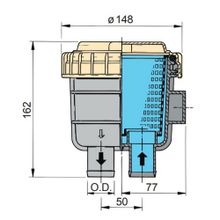 Vetus Фильтр забортной воды Vetus FTR330 32 162 x 148 мм 31,8 мм 143 л мин