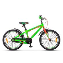 Детский велосипед STELS Pilot 250 Gent 20 V010 неоновый-зеленый красный 11" рама (2019)