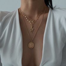 Многослойное колье "Бабочка и змея" (арт. 81065-7)