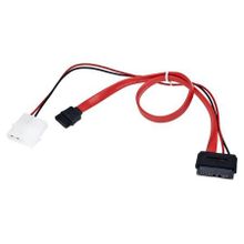 Кабель интерфейсный mini SATA DATA + питание Molex, 50 30 см, Gembird (CC-SATA-C3)