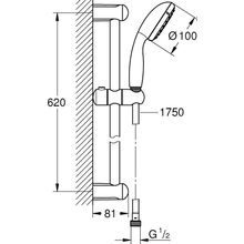 Душевой гарнитур Grohe Tempesta New 27924001 Хром