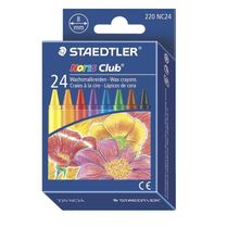 Мелок восковой NorisClub, d.8 мм, 24 цвета набор картонная коробка