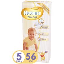 Huggies Elite Soft 5 (12-22 кг) 56 шт