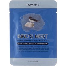 Farmstay Birds Nest Visible Difference Aqua Mask Pack 1 тканевая маска