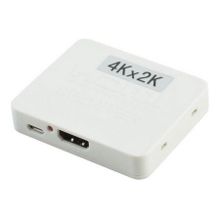 Разветвитель 1 HDMI вход => 2 HDMI выхода, 4K 1080p, HDCP, 3D, питание USB, белый, ORIENT HSP0102HL