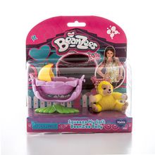 Beanzeez Beanzeez B32051 Бинзис Игровой набор плюшевый "Обезьянка в коляске" B32051