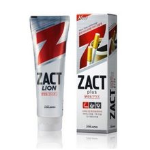 LION Zact Plus Зубная паста отбеливающая, против никотинового и кофейного налета, 150 г