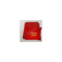  Плед в чехле Audi красный вышивка золото