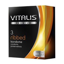 Презервативы Ребристые №3 Vitalis Premium Ribbed