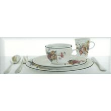 Керамическая плитка Absolut keramika Tea 02 Fosker Decor Tea 03 White B декор 10х30