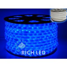 Rich LED RL-DL-2WHM-100-240-B Дюралайт, 100 м, молочный, синий, 220 В, пост свечение