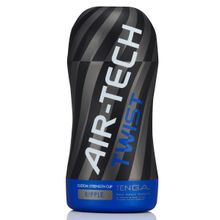 Tenga Мастурбатор с регулируемой плотностью обхвата Custom Strength CUP Twist Ripple (черный с синим)