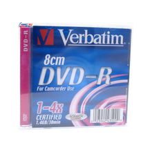 Диск DVD-R 8cm 1.4Gb 4x Jewel Verbatim [43510 43509]