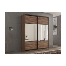 РВ-мебель Шкаф-купе 2-х дверный Кааппи 6 Орех Тьеполло 160х45х230 см