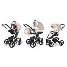 Коляска 3 в 1 Esspero Newborn Lux (шасси White) - Khakki Lux