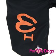 Дождевик для собак ForMyDogs Кеды черный для мальчиков 280SS-2018 M