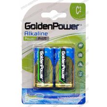 Батарейка Golden Power LR14 (C) (1,5V) alkaline блист-2
