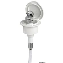 Osculati Classic Evo white shower box PVC hose 2.5 mm Flat mounting, 15.250.00