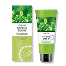 Пенка для умывания балансирующая с зеленым чаем Lebelage Green Tea Balancing Cleansing Foam 180мл