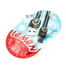 Data кабель USB Remax Lemen RC-101a Type-C черный, 100см