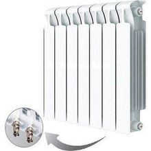 Радиатор отопления RIFAR MONOLIT VENTIL 500 7 секций биметаллический нижнее правое подключение (RM50007НП50)