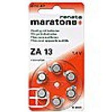 Батарейка Renata Maratone Plus ZA 13 1,4V для слуховых аппаратов (6 шт упаковка)