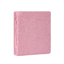 Простынь махровая "KARNA" ESRA 160x220 см цвет розовый