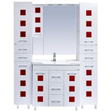 Misty Пенал для ванной Кармен R красное стекло с б к