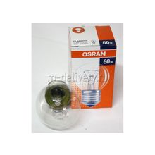 Лампа накаливания Osram Е-27 60W шарик прозрачный