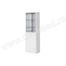 Шкаф металлический двухсекционный однодверный МСК-646-02, Россия