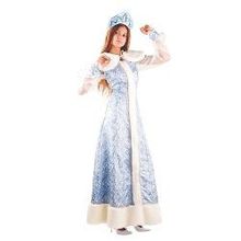 Маскарадный костюм Снегурочка, шелк, взрослый, р.46 (P177-46 BIT(2))