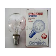 Лампа накаливания Standart Е-14 60W шарик прозрачный