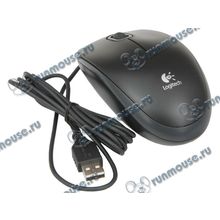 Оптическая мышь Logitech "B100" 910-003357, 2кн.+скр., черный (USB) (ret) [118020]