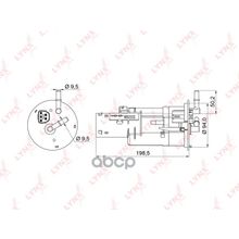 Фильтр Топливный LYNXauto арт. LF996M