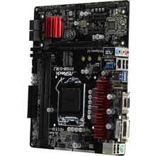 Мат. плата ASRock H110M-G   M.2 (RTL) LGA1151    H110    PCI-E Dsub+DVI+HDMI GbLAN SATA MicroATX 2DDR4