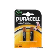 Батарейки DURACELL  LR03-2BL BASIC (20 60 10800) Блистер 2 шт (AAA)