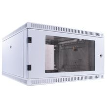 NT WALLBOX 6-66 G Шкаф 19 настенный, серый 6U 600x650, дверь стекло-металл