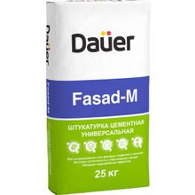 ДАУЭР Фасад-М штукатурка цементная армированная (25кг)   DAUER Fasad-M штукатурка цементная армированная (25кг)