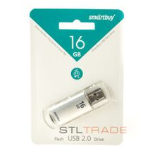 SB16GBVC-S, 16GB USB 2.0 V-Cut, Silver, SmartBuy
