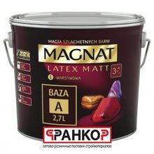 Краска для стен и потолков "Magnat" матовая 0,9 л. (База А)   Sniezka