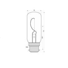 Danlamp Лампочка накаливания Danlamp 10041 B22d 24 В 55 Вт 35 кандел для навигационных огней