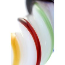 Коническая стеклянная анальная втулка Sexus Glass - 16 см. разноцветный