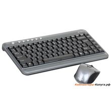 Клавиатура+мышь  A4Tech W 7300N, USB (серый), 2.4G наноприемник, мини